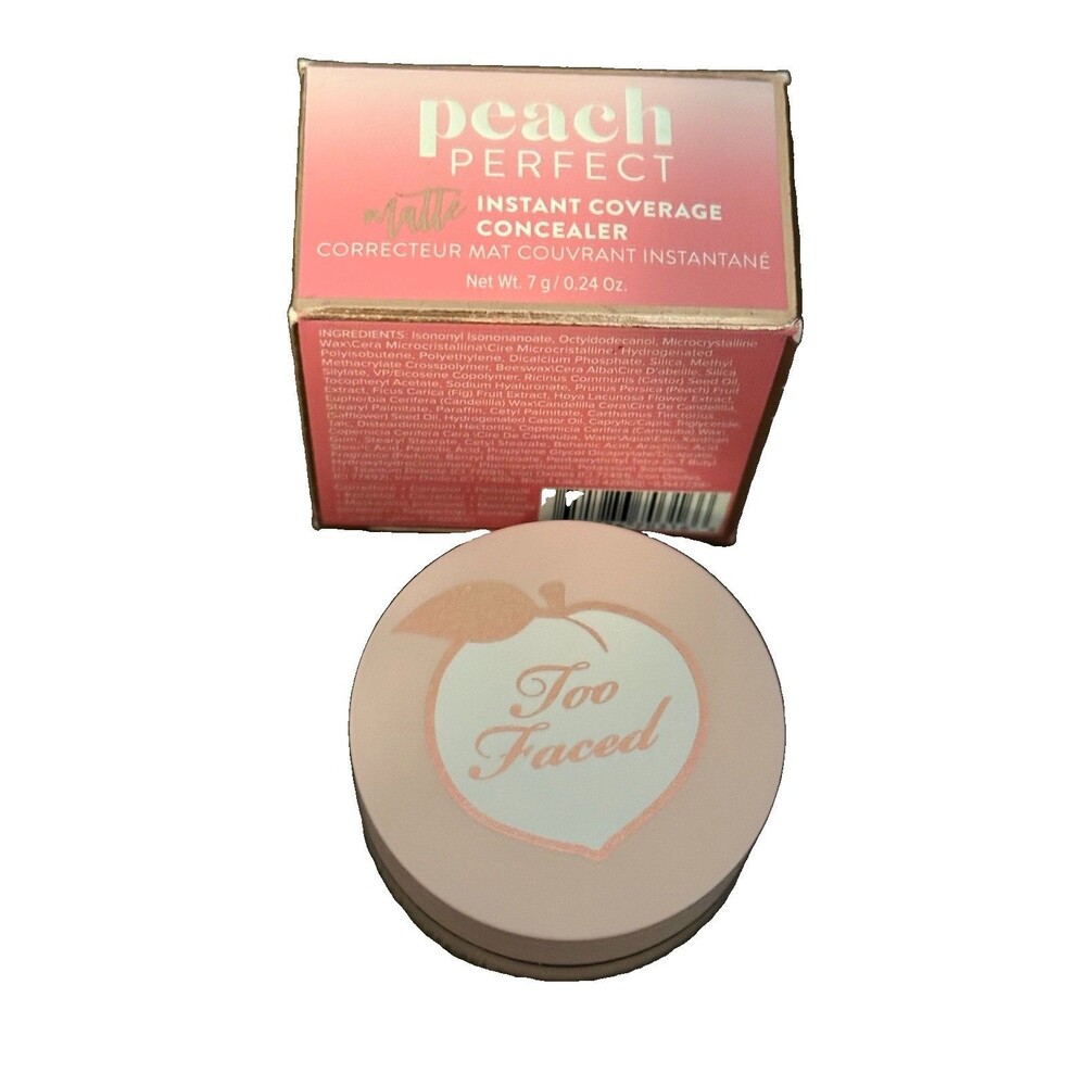 Too Faced Peach Perfect Instant Coverage Concealer  7g/0.24oz. Matte New